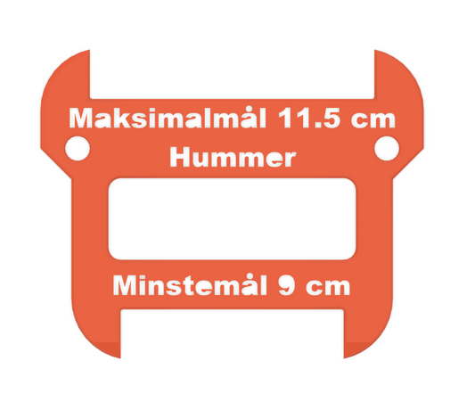 Hummermål yrkesfisker 9cm